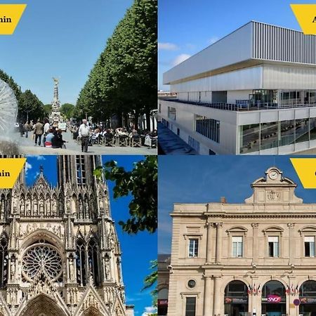 Forum Champagne Grand T2 Climatise Vue Cathedrale 랭스 외부 사진